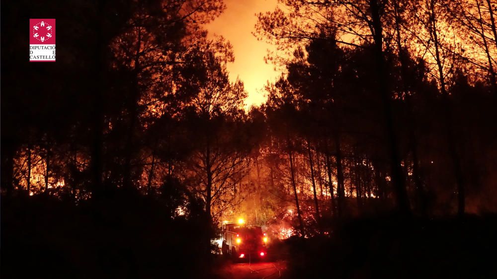 Incendio forestal en Artana