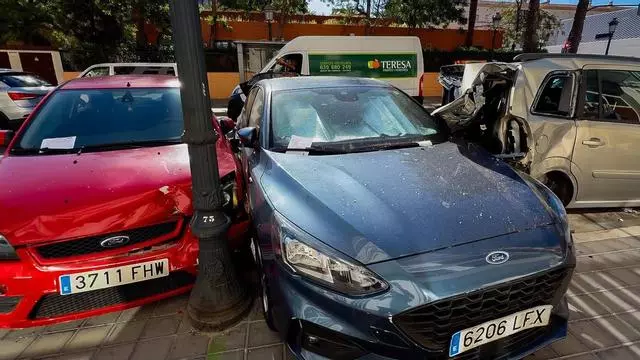 Accidente múltiple con intento de fuga en el Cabanyal