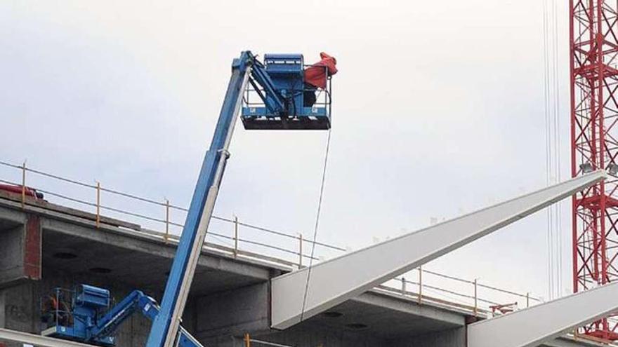 Obras del estadio de Pasarón. // Rafa Vázquez