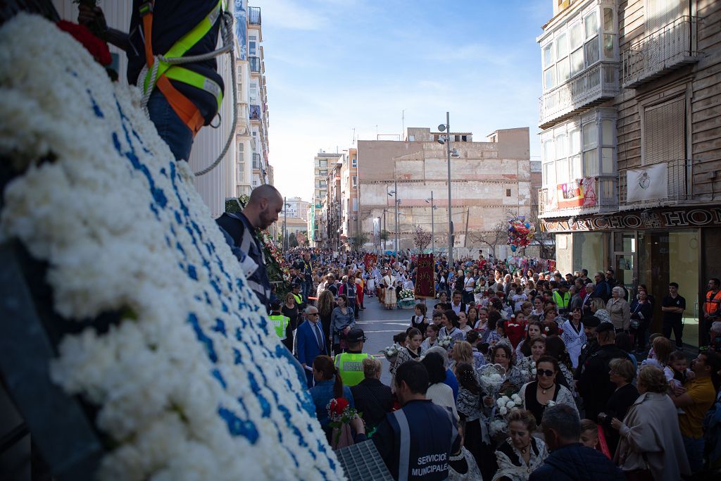 Las imágenes de la ofrenda floral a la Virgen de la Caridad en Cartagena