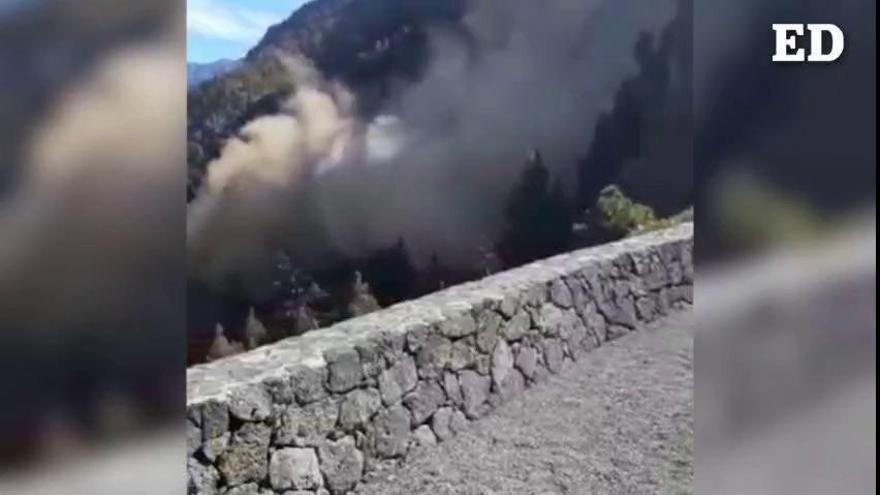 Nuevo vídeo sobre los desprendimientos en la Caldera de Taburiente