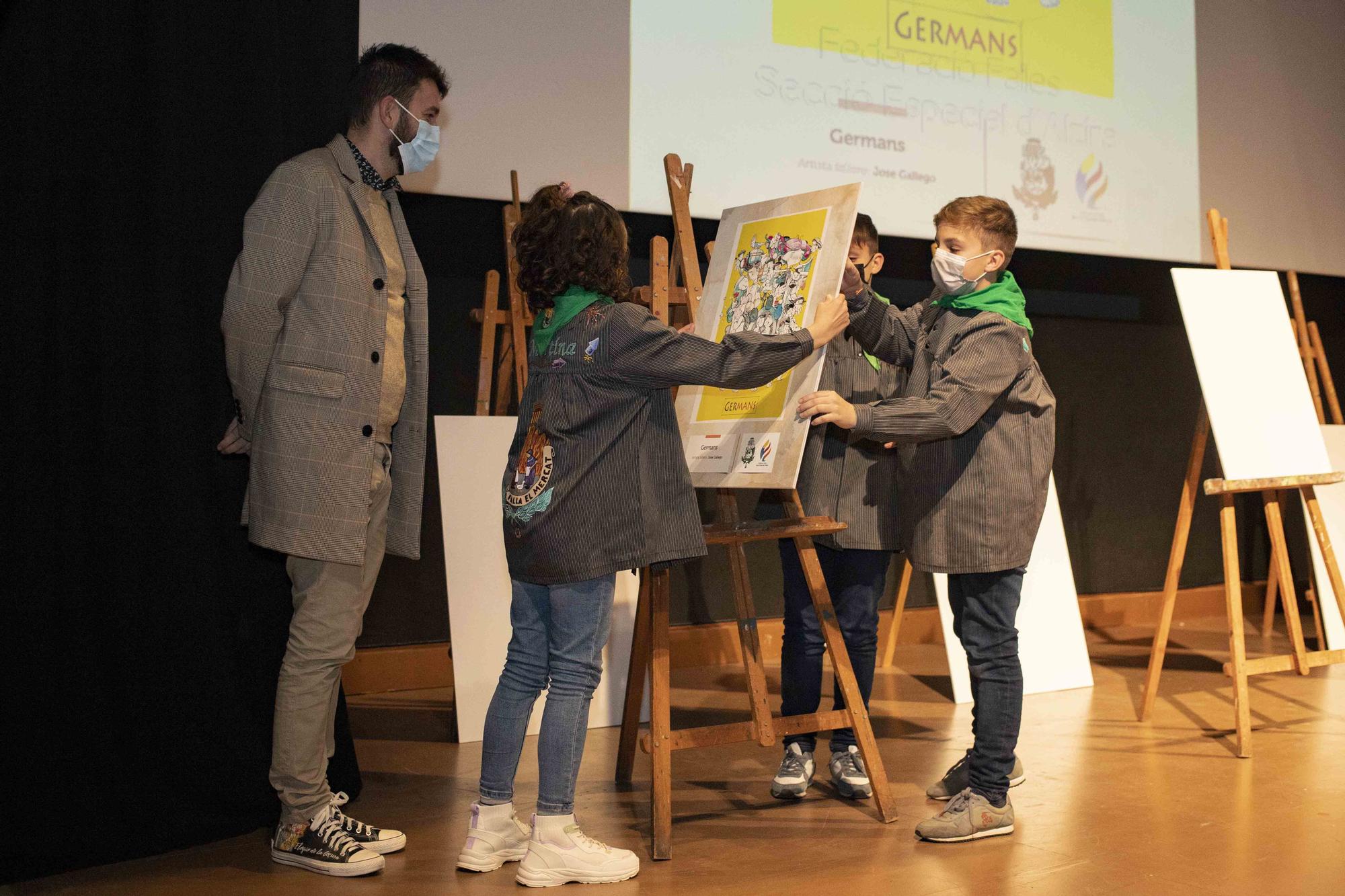 Presentación de los bocetos de las tres fallas de sección especial de Alzira