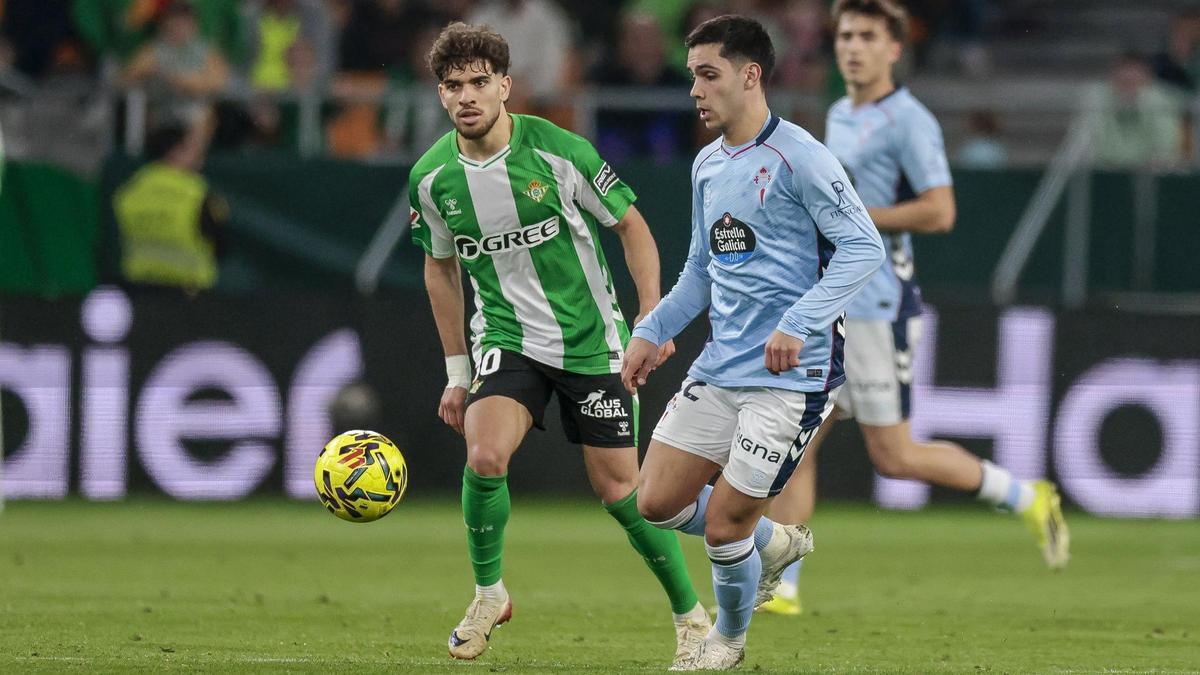 Sotelo, durante un partido en Balaídos.