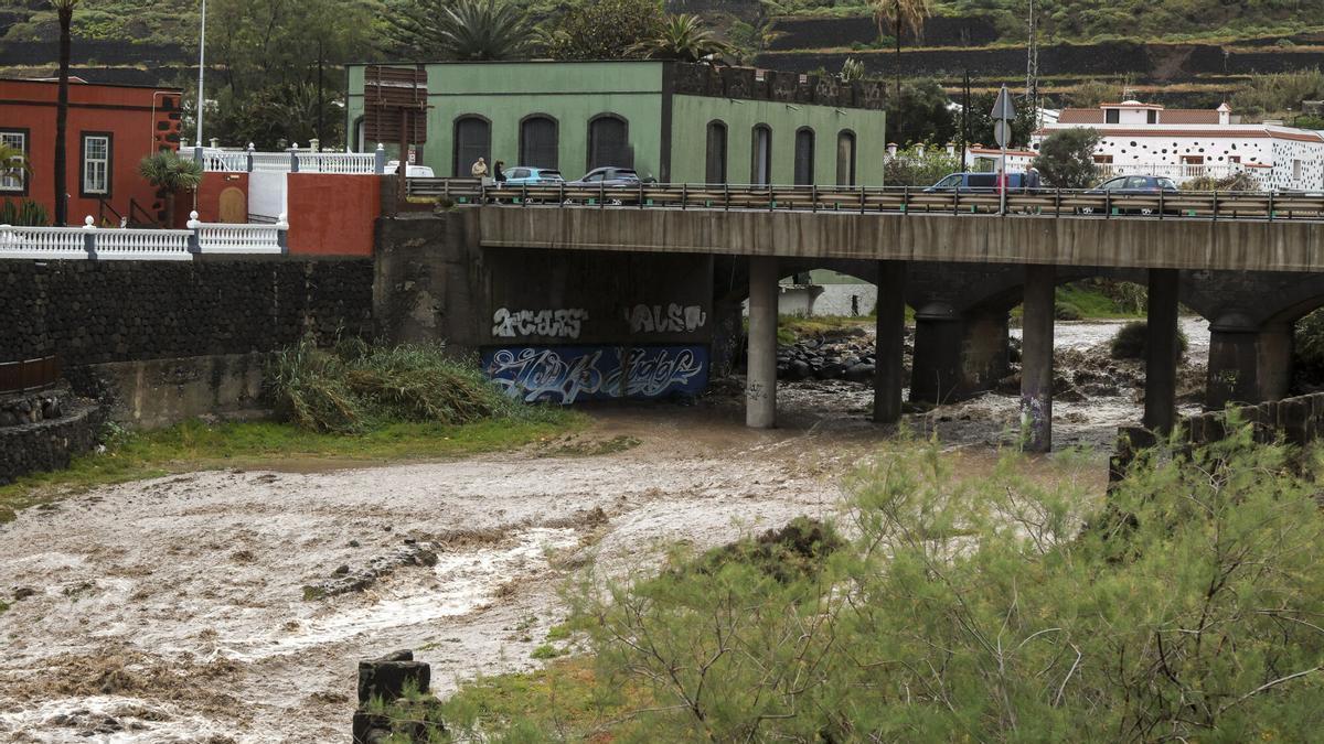 Efecto de la tormenta Therese en el norte de Gran Canaria