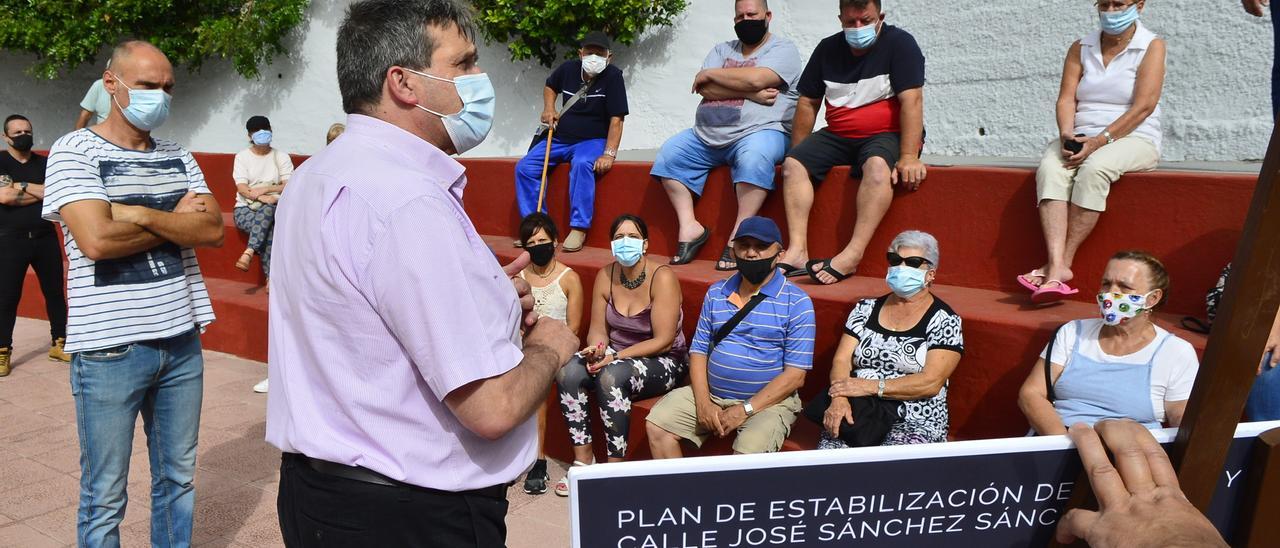 A licitación la reparación de un muro en la calle Cantabria de San Juan