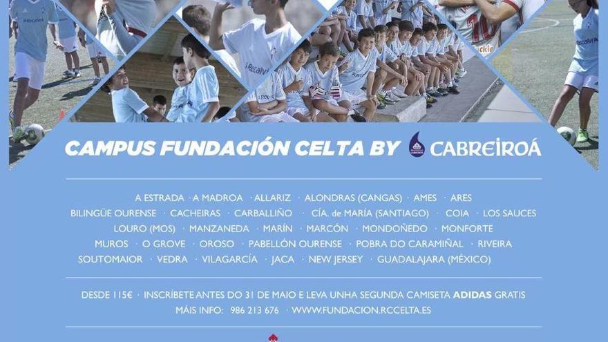 El campus de verano del Celta pasará por Monte Porreiro