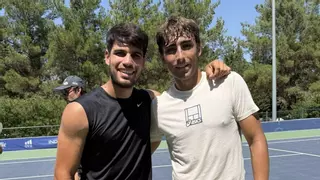 Alcaraz 'elige' al alcalaíno Dani Mérida para preparar el US Open