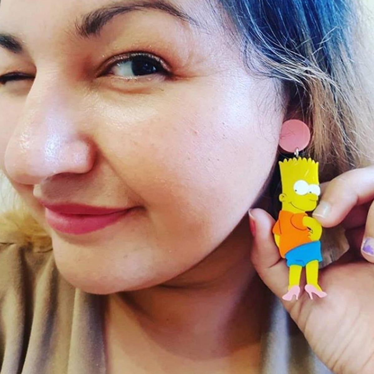 Pendientes de Bart Simpson con tacones