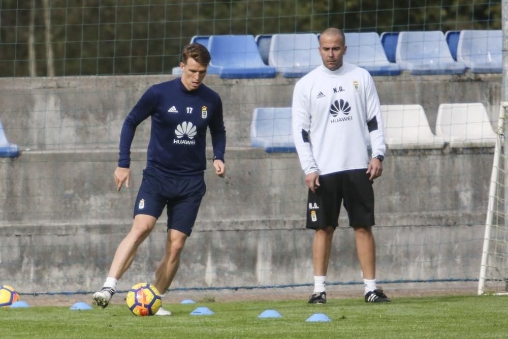 Entrenamiento del Oviedo previo al Lugo