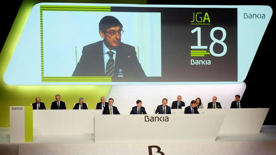 El presidente de Bankia, José Ignacio Goirigolzarri, hoy en València