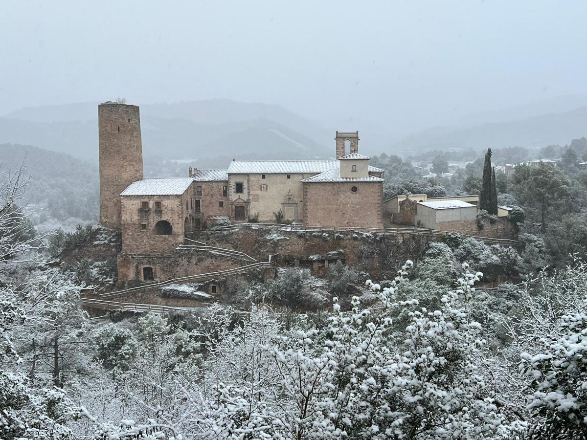 La nevada d'aquest dilluns a Fals