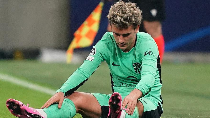 Simeone: "Esperemos que lo de Griezmann solo sea una torcedura de tobillo"