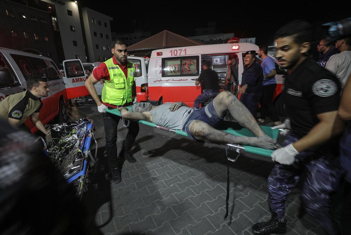 Drama en el hospital Al-Shefa de Gaza: se acumulan los cadáveres de palestinos