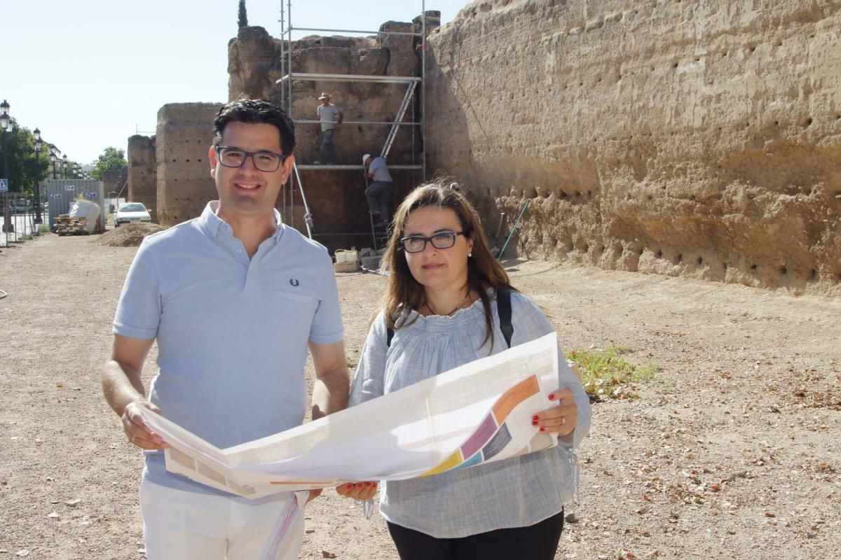 Fotogalería: Avanzan las obras de la muralla del Marrubial.