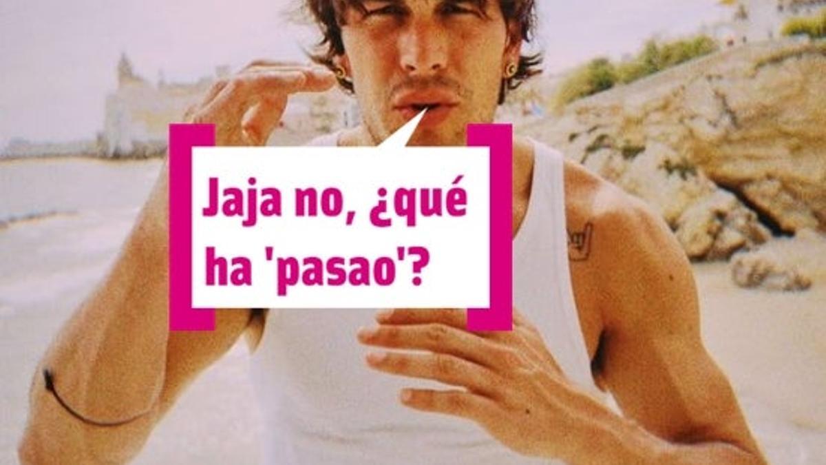 Mario Casas con bocadillo