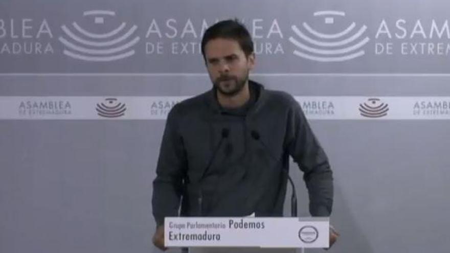 Álvaro Jaén señala que la enmienda a la totalidad del PP es &quot;contra Podemos&quot;