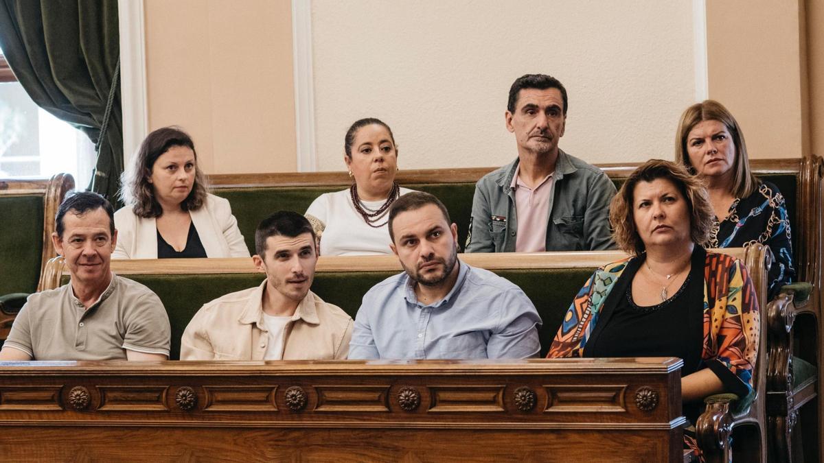 Los concejales del grupo municipal del PSOE en el Ayuntamiento de Castellón.