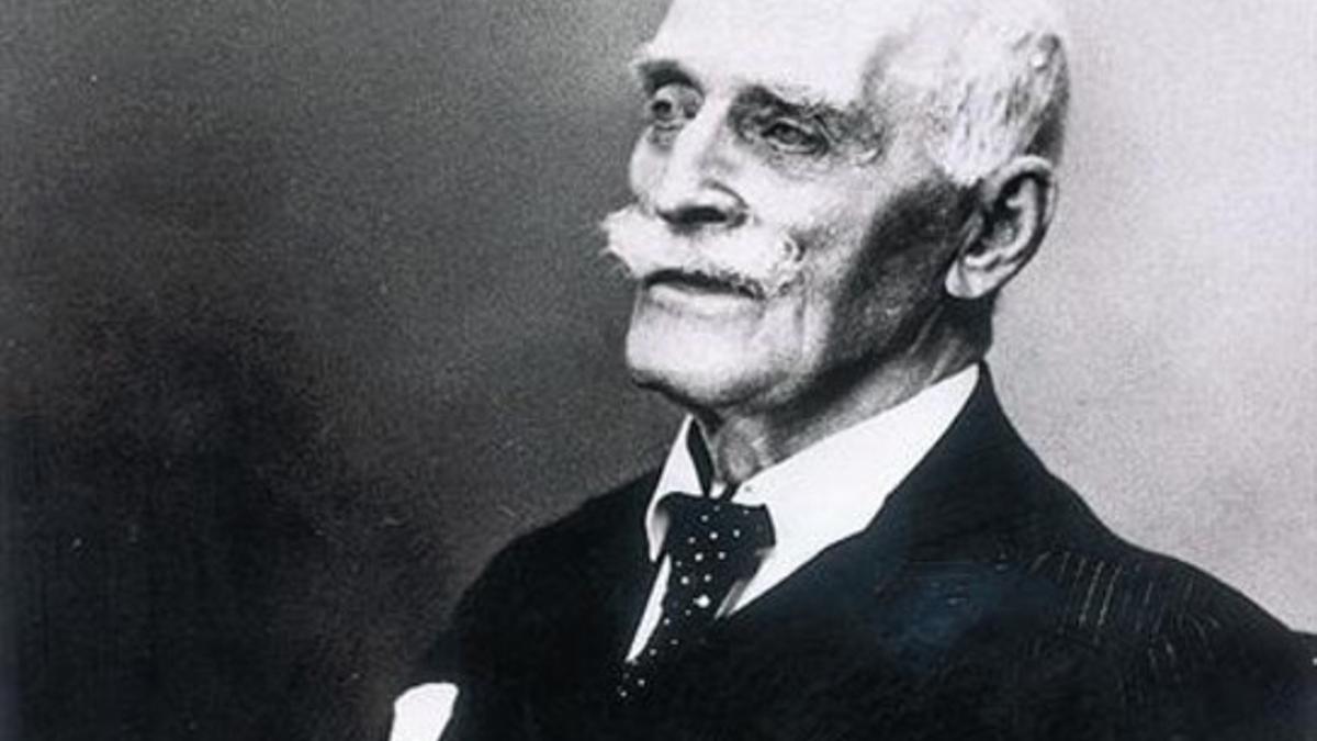 El nobel noruego Knut Hamsun, en sus últimos años.