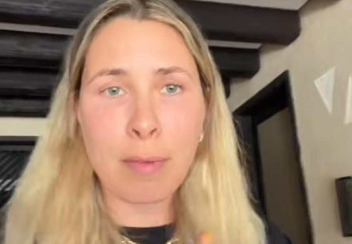 La artista en su vídeo de Instagram