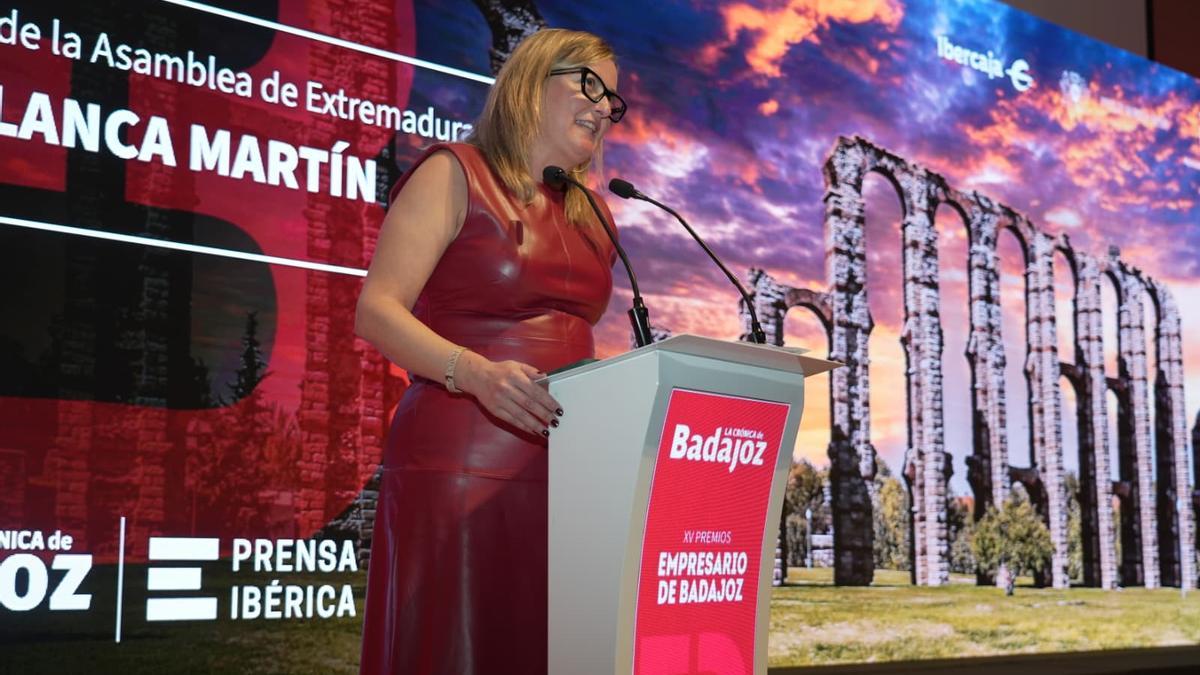 Fotogalería | Intervención de los políticos en la entrega de los Premios Empresario de Badajoz