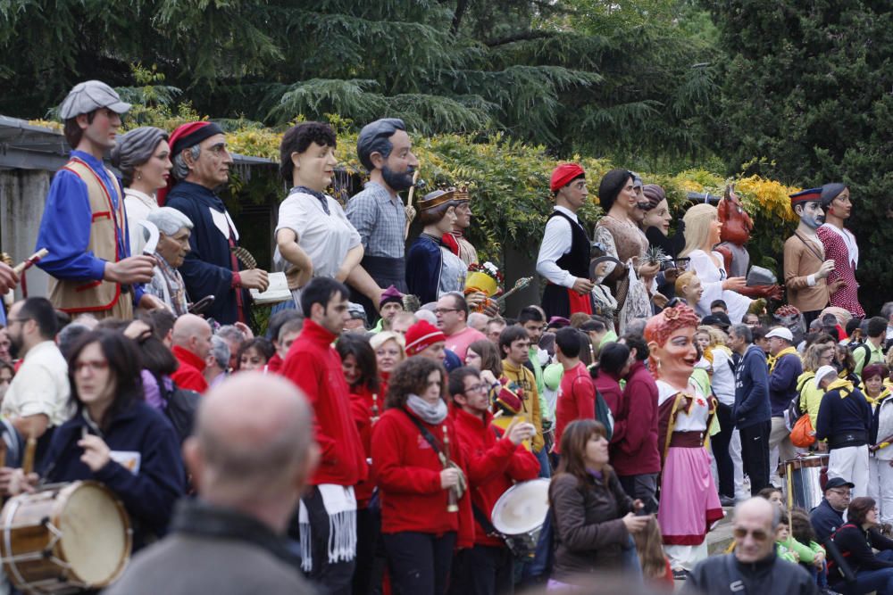 Plantada de gegants i cercavila a Girona