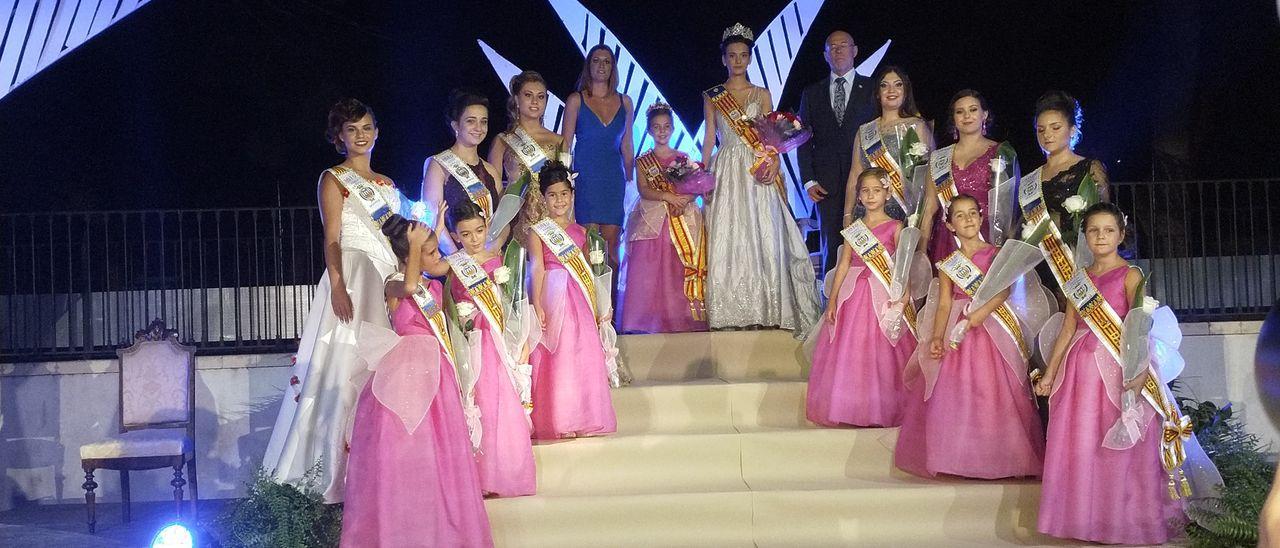 La última Exaltación de las Reinas de Monóvar celebrada en el verano de 2019.