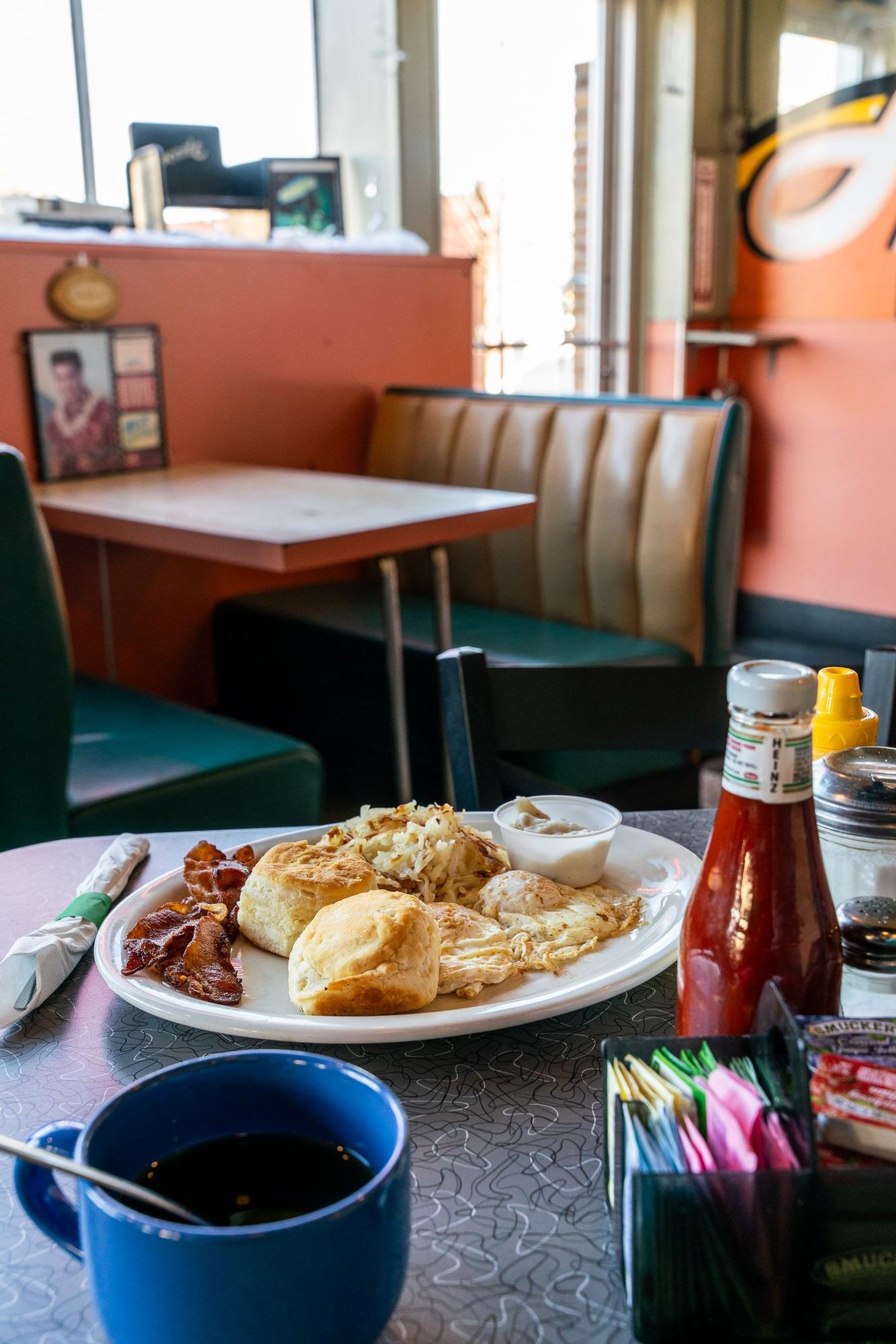 El desayuno favorito de Elvis en Arcade.