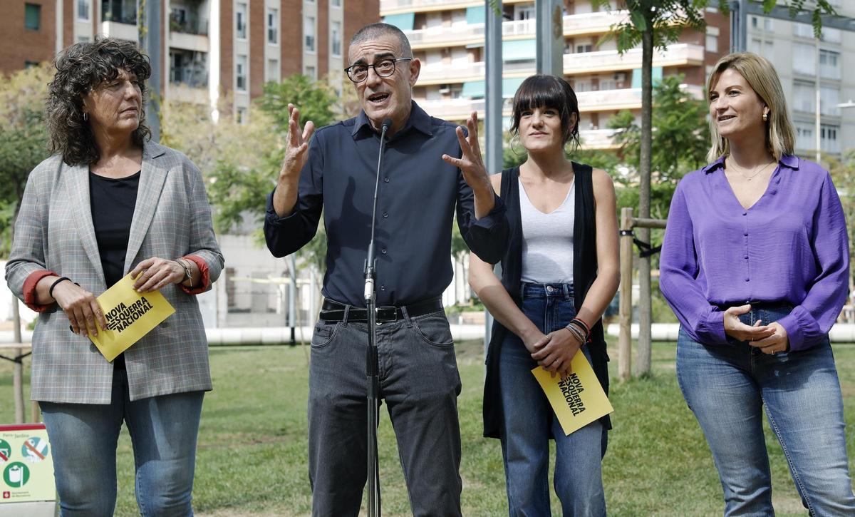Teresa Jordà, Xavier Godàs, Alba Camps y Raquel Sans este jueves.