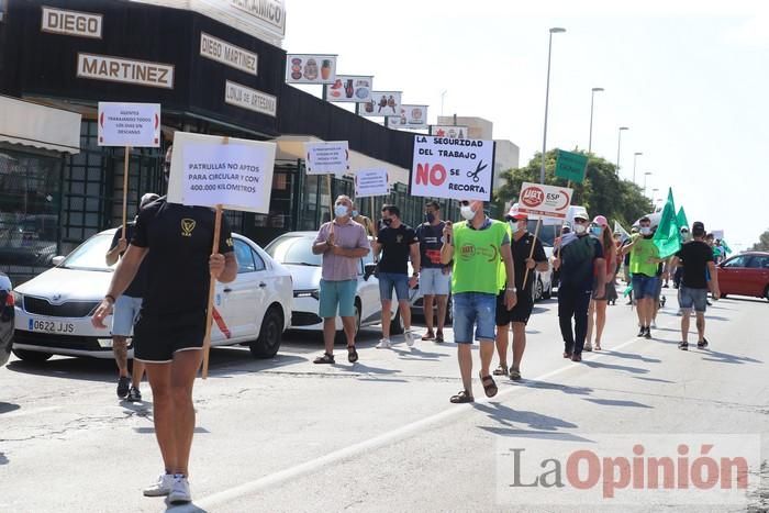 Protesta de policías en La Manga