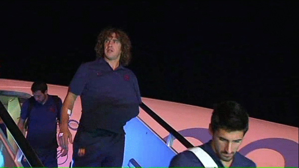 El retorn de Puyol a Barcelona.