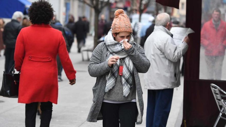 Jornada de bajas temperaturas en A Coruña.