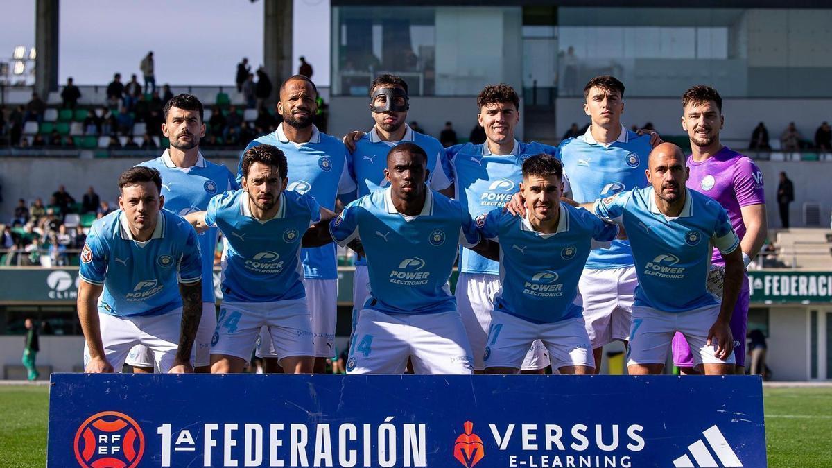 Imagen del once titular de la UD Ibiza ante el Real Betis B
