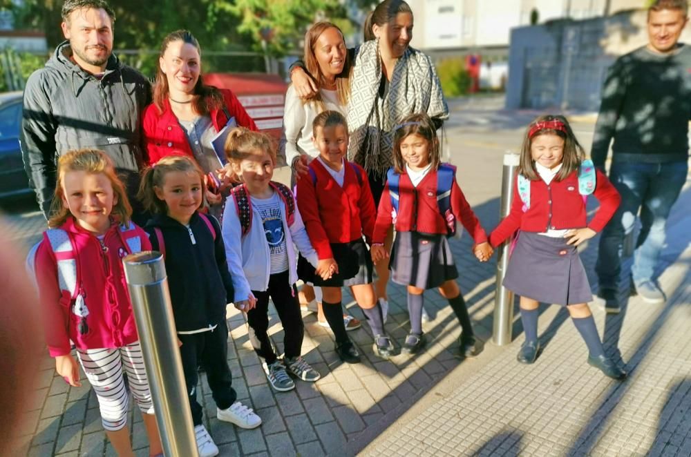 Vuelta a las aulas en el CEIP Campolongo.