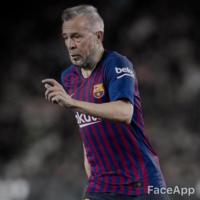 Así serán los jugadores del FC Barcelona de viejos, según Faceapp