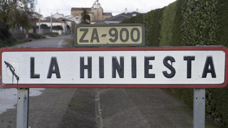 Entrada al municipio de La Hiniesta.