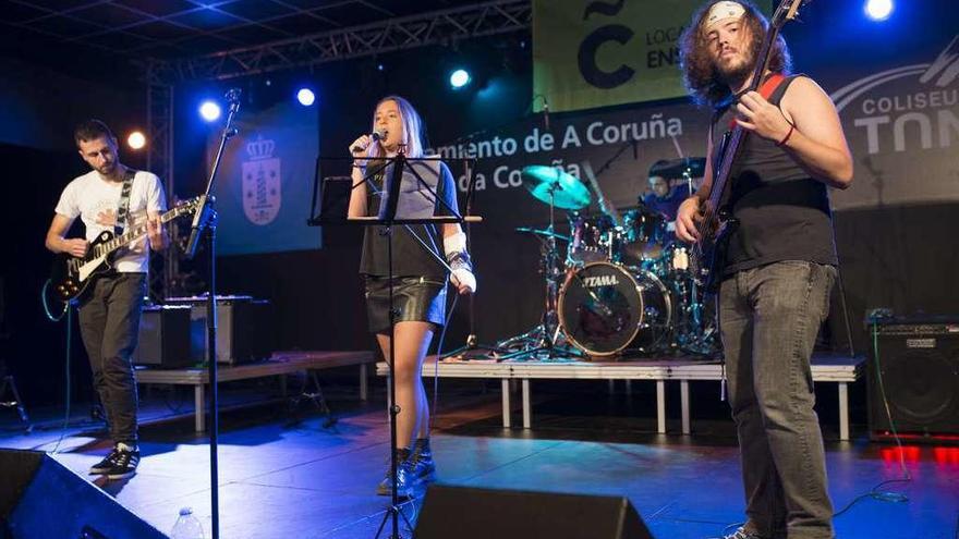 Integrantes do grupo Wondermind, no festival Coruña En Directo festexado o ano pasado no Centro Ágora.