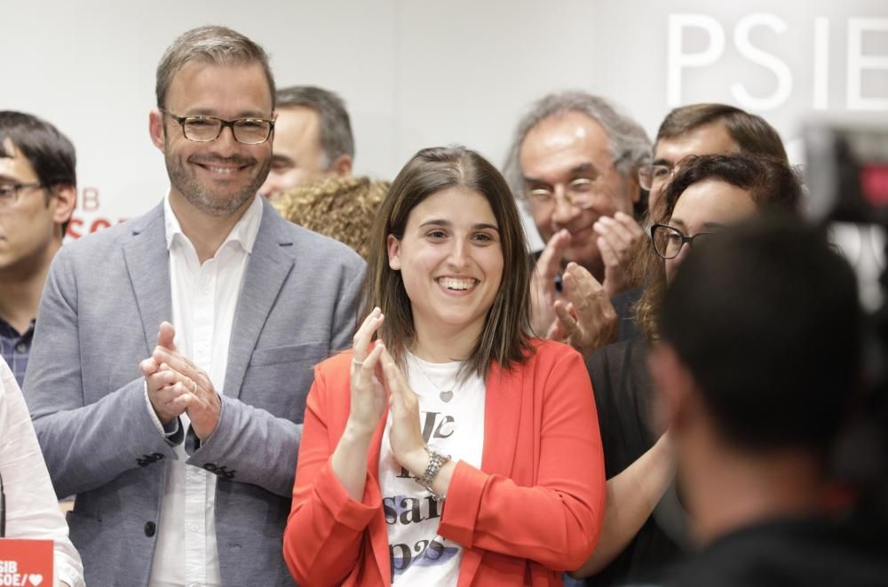 El PSOE de Baleares celebra su victoria electoral