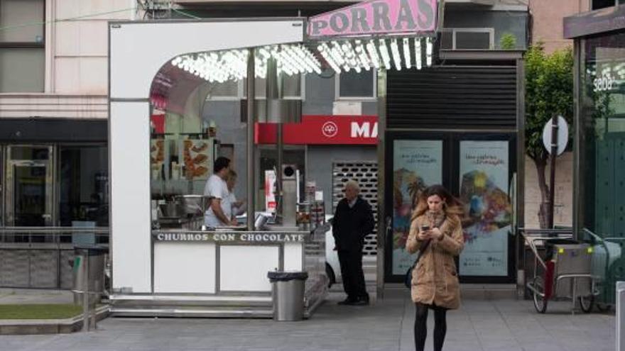 Una de las churrerías ambulantes instaladas actualmente en la ciudad.