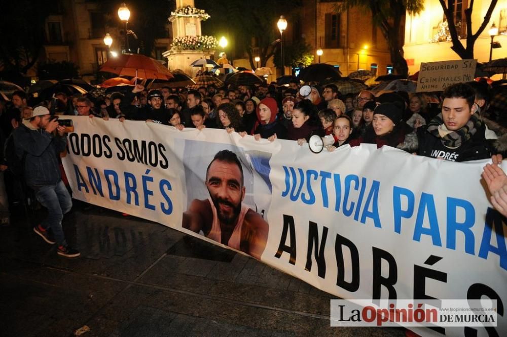 Protesta por la agresión a Andrés Martínez