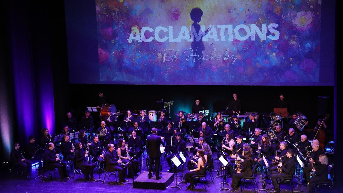 Imatge del concert de la Banda de la Unió Musical del Bages d'ara fa un any al Kursaal