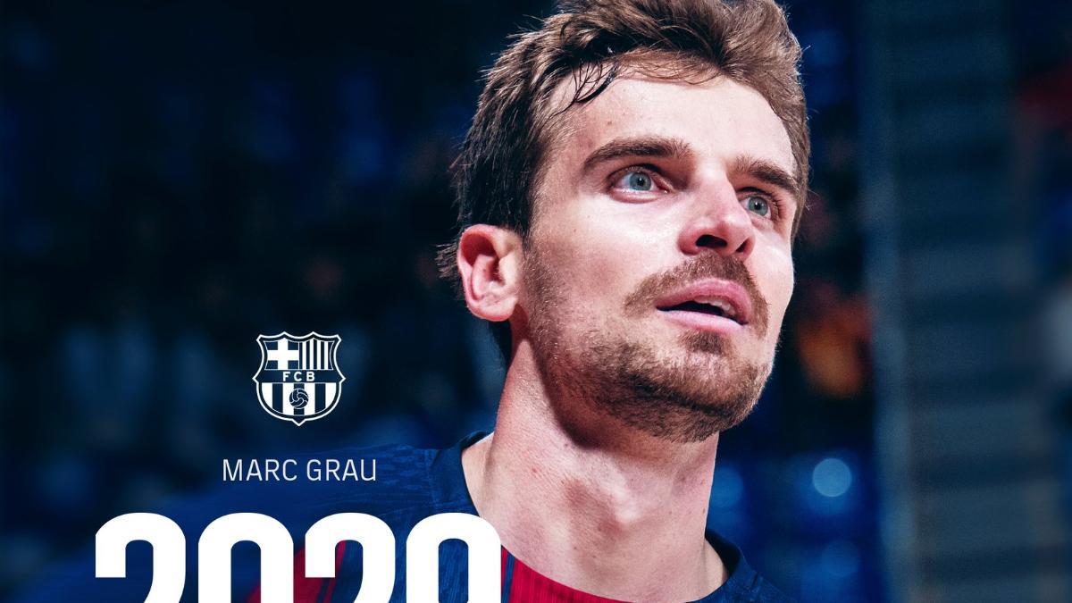 Marc Grau y Gaby Cairo felices por la renovación con del jugador con el Barça hasta 2029