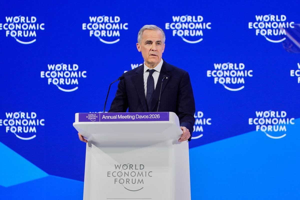 Mark Carney en el Foro de Davos.