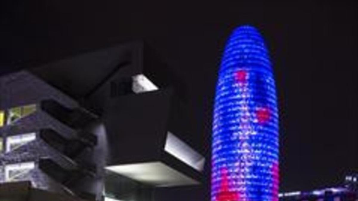 La torre Agbar, en las Glòries.