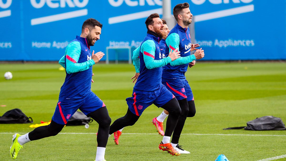 Entrenamiento del Barça