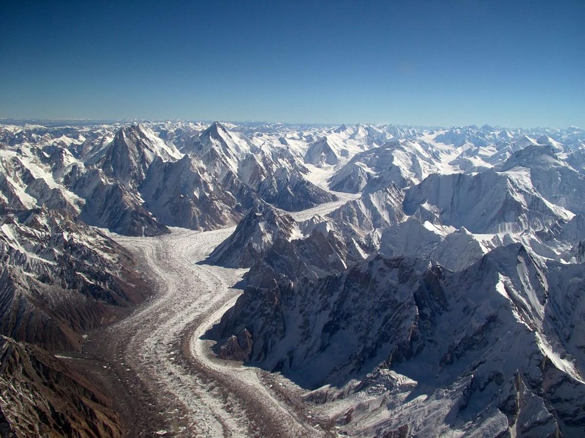 Glaciar en el Himalaya