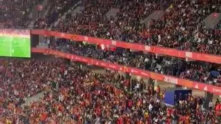 Vergonzoso cántico en el RCDE Stadium durante el partido entre España y Egipto: "Musulmán el que no bote"