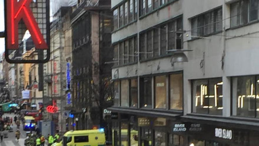 Las imágenes del atentado en Estocolmo