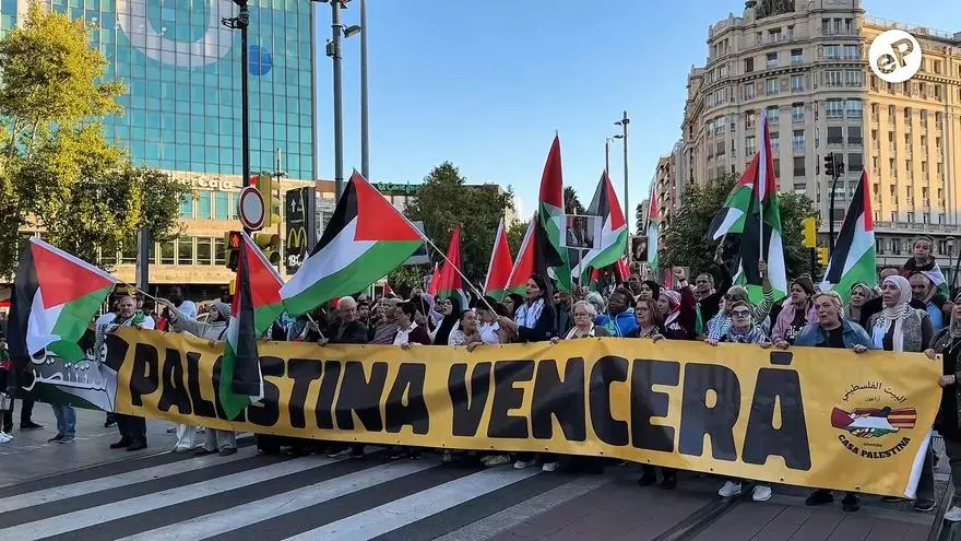 VÍDEO | Zaragoza alza la voz contra el genocidio en Palestina