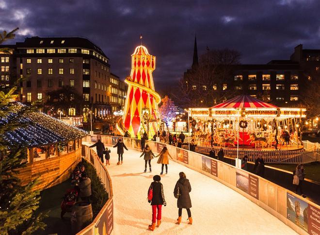 Luces de Navidad en Edimburgo, Escocia