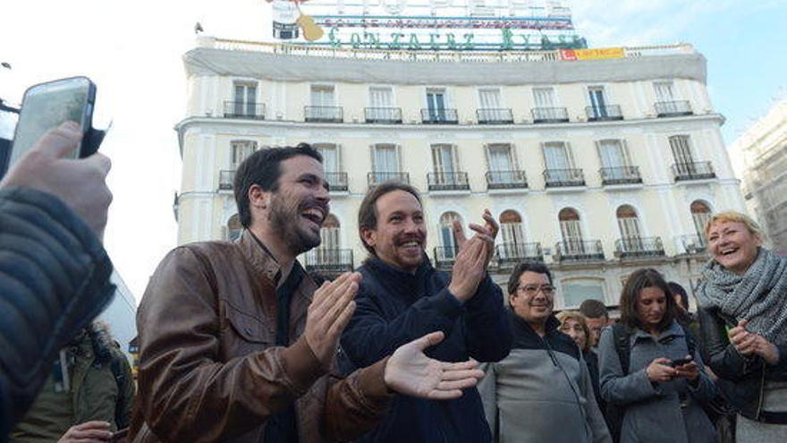 Alberto Garzón i Pablo Iglesias